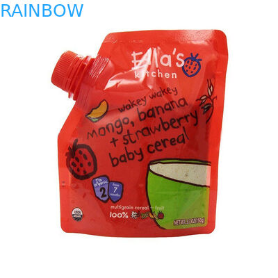 Doypack Wielokrotnego użytku woreczki z jedzeniem dla niemowląt BPA za darmo z wylewem narożnym