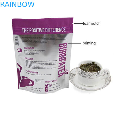 Drukowane opakowania do torebek z herbatą Mylat Ziplock, opakowanie do herbaty z możliwością wielokrotnego zamykania