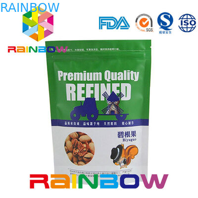 Dostosowane drukowane Doy Pack Nuts Pouch Packaging Zipper I Tear Notch