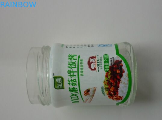 Wodoszczelne etykiety termokurczliwe z PVC do sosu szklanego z serem beancurd