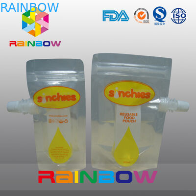 Stand Up Liquid Juice Pouch, zamki wipiowe woreczków druku wklęsłego