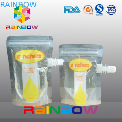 Stand Up Liquid Juice Pouch, zamki wipiowe woreczków druku wklęsłego