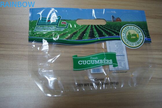 Food Grade Transparent Fresh Fruit Vegetable Plastic Storage Zipper Opakowanie worek