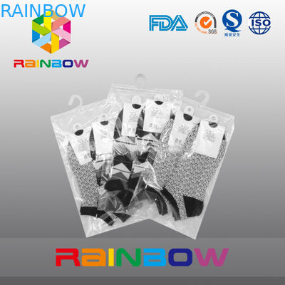 Dostosuj logo Drukuj Wyczyść plastikowa torba z wacikami / Wisząca torba z zamkiem błyskawicznym