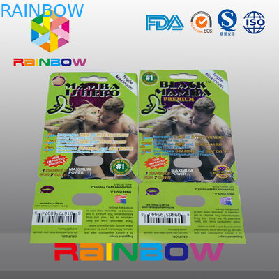 Dostosowane opakowanie papierowe Blister Karta papierowa do tabletek seksualnych