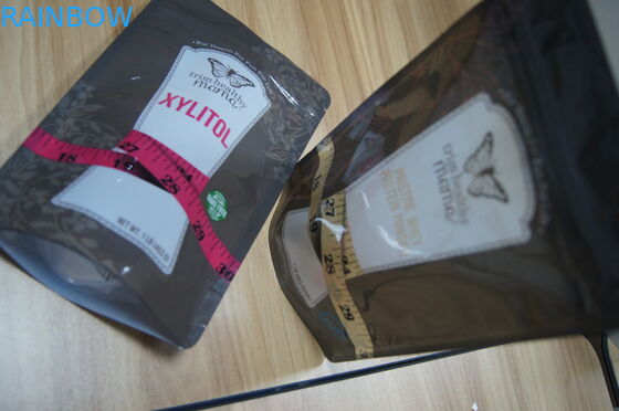 Stand Up Plastic Protein Powder / Sugar / Sweetener Opakowanie niestandardowe Ziplock