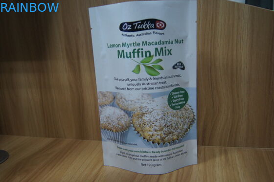 Stand Up Plastic Protein Powder / Sugar / Sweetener Opakowanie niestandardowe Ziplock