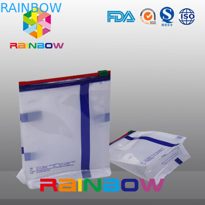 Custom Size White Qual Seal Etui z płaskim dnem z zatrzaskiem Ziplock do pakowania żywności