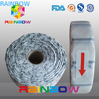 Etykieta ostrzegawcza "Tuleja do recyklingu" z przezroczystego trójkąta dla ślepaka / naklejki