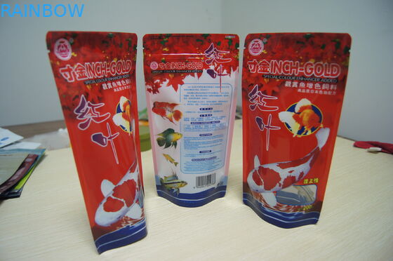 Żywe wydrukowane Stand Up Zip Lock Aluminium Foil Fish Bait Pet Food Packaging Pouch