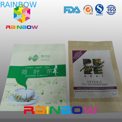 Printed Dostosowane torby papierowe Zip Doypack Food Packaging Bag