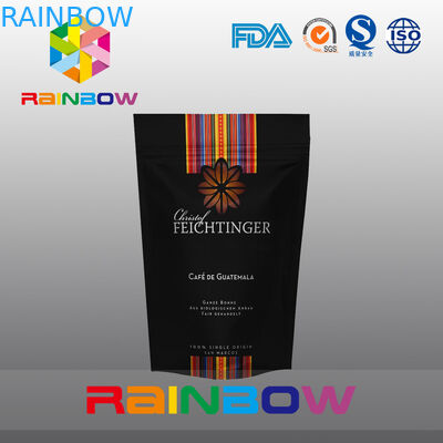 Stand Up Torebki z tworzywa sztucznego Opakowanie Folia aluminiowa Torba na kawę z zaworem i zamkiem