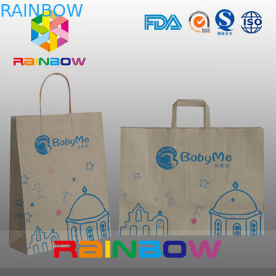 Drukowane kolorowe niestandardowe torby papierowe Torba papierowa prezentowa na tkaniny / obuwie