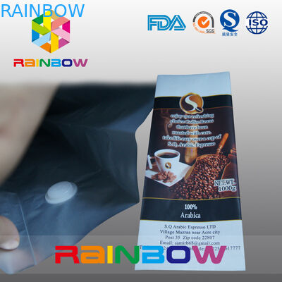 Dostosowane opakowanie plastikowe opakowania odgazowujące do pakowania w torebki z kawą