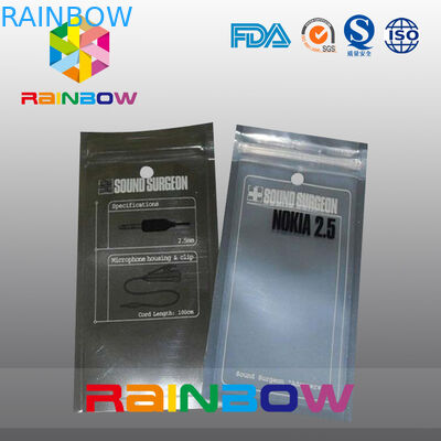 See Through Logo Printing Słuchawki / słuchawki Torby / etui na torebki Ziplock