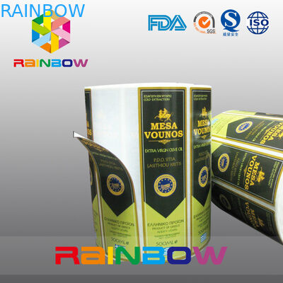 Etykiety z folii termokurczliwej samoprzylepne z nadrukiem Etykiety z nadrukiem i etykiety do butelek na wino