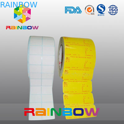 Bez nadruku biały / kolorowy papier blank rolka zwykła etykieta samoprzylepna w rozmiarze niestandardowym