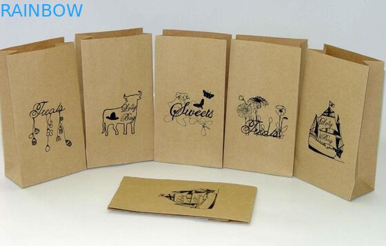 Craft Paper Bag Dostosowane torby papierowe na wynos Fast Food / chleb / torba na zakupy