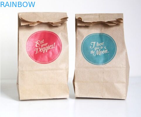 Craft Paper Bag Dostosowane torby papierowe na wynos Fast Food / chleb / torba na zakupy