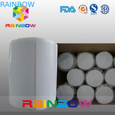 Bez nadruku biały / czysty papier rolka zwykły prostokąt folie termokurczliwe etykiety rozmiar niestandardowy