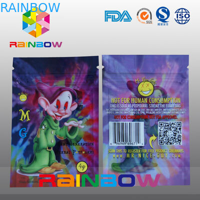 Niestandardowe drukowanie Logo MG Ziołowa torba na kadzidełka 5g 4g Torba na przyprawy