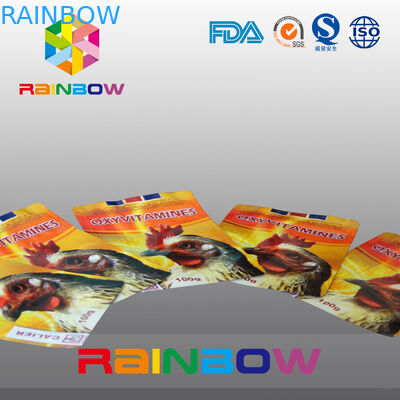 Wklęsłodruk worek z karmą dla zwierząt z zamkiem błyskawicznym / ponownie zamykanym workiem na karmę dla zwierząt