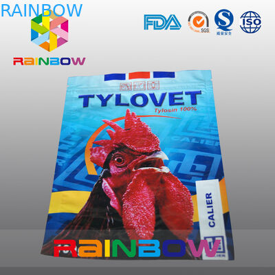 Wklęsłodruk worek z karmą dla zwierząt z zamkiem błyskawicznym / ponownie zamykanym workiem na karmę dla zwierząt