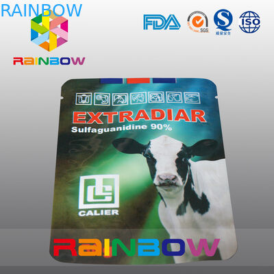 Folia aluminiowa Pokrowiec na karmę dla zwierząt Krów mlecznych Stand Up Food Packaging