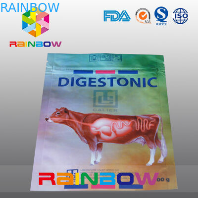 100g Pet / Cow Food Packaging Torba Pet Food Etui z niestandardowym logo drukowane