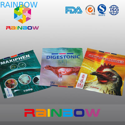 100g Pet / Cow Food Packaging Torba Pet Food Etui z niestandardowym logo drukowane