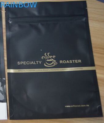 Woreczki z matowego plastiku Matowe plastikowe Opakowanie Folia aluminiowa do kawy Stand Up