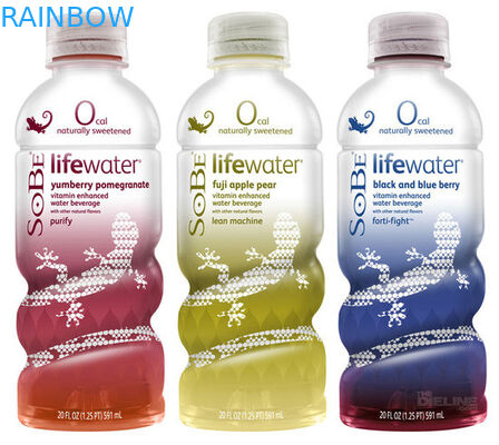 Etykiety termokurczliwe z białego PCV / PET z termokurczliwym nadrukiem wklęsłym