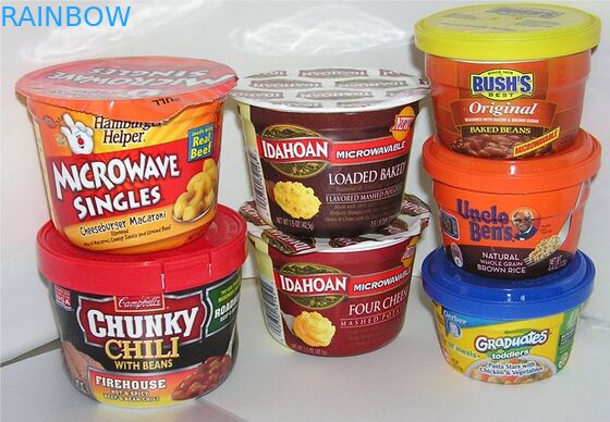 Etykiety termokurczliwe z białego PCV / PET z termokurczliwym nadrukiem wklęsłym