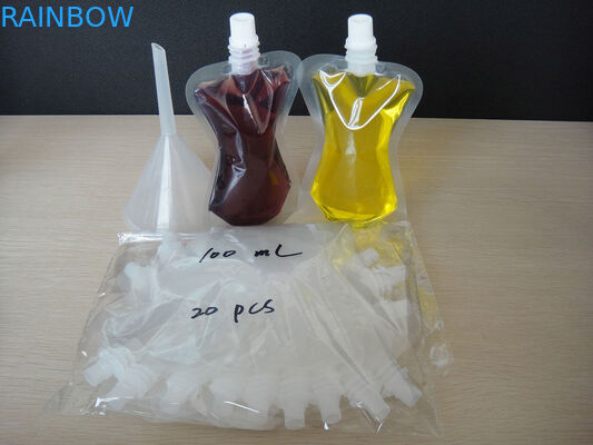 4 uncje 8 uncji 16 uncji 32 uncje PA / PE Stand up Transparent Spout Bag do pakowania wina