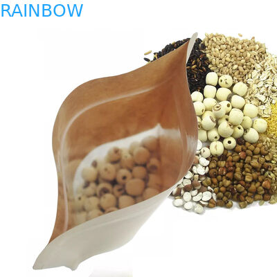 Torba papierowa spożywcza klasy spożywczej z przezroczystym oknem / torebką Mylay na fasolę, słodycze, chleb, kawę