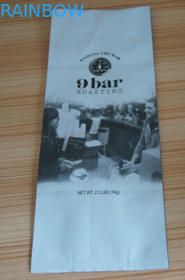 Matt Aluminiowa folia boczna Folia kubełkowa Foliowa torebka Opakowanie Quad Seal