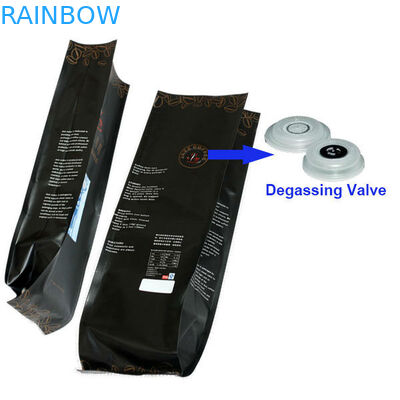 Opakowanie z folii aluminiowej Opakowanie z bocznej wkładki Opakowanie z kawą z uszczelką Quad Seal