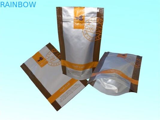 Laminowana folia aluminiowa wielokrotnego użytku Stand Up Mylar Pouches In Red