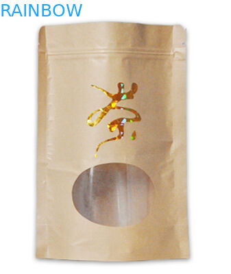 niestandardowe drukowane płaskie dno wysokiej jakości torebka papierowa do pakowania herbaty / kawy z zamkiem błyskawicznym zylock mylar i okna