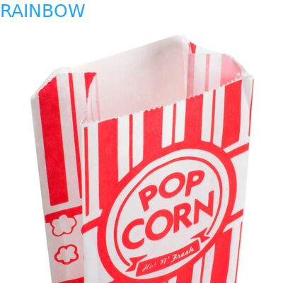 Carnival King Paper Popcorn Bags Dostosowane torby papierowe 1 Uncja Pack of Red And White