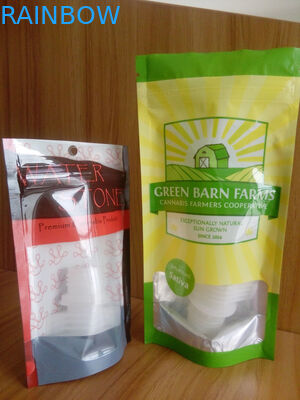 Stand Up Plastikowy pojemnik wypełniony nasionami konopi / torebki noni z zamkiem