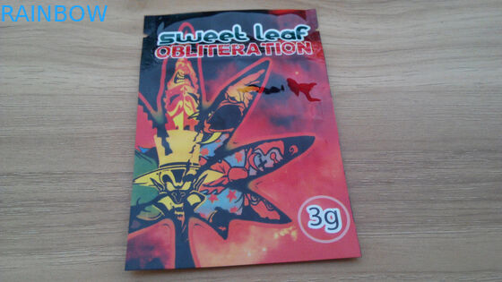 UK 1g, 3g opakowania z kadzidełka z ziołami słodkimi / badania chemiczne torby w proszku z zamkiem błyskawicznym