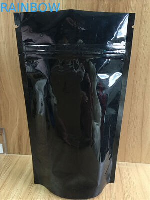 Folia aluminiowa Worki dolnego fałdu Przechowywanie Ziplock Pakowanie w proszku z dmuchanego ryżu