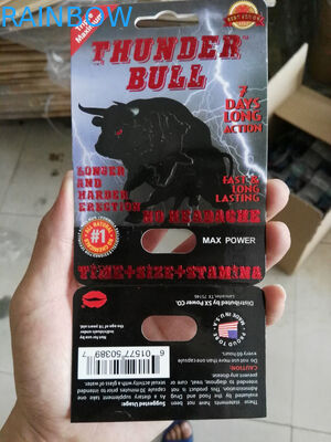 Custom Printing Thunder Bull Pills Blistrowe pudełka kartonowe z motylkowym otworem