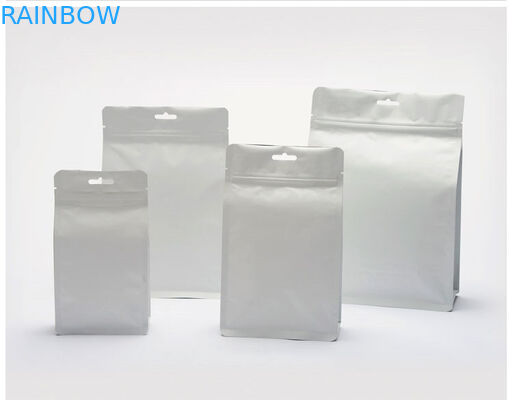 Mylar Zipper Kraft Paper Snack Bag Opakowanie z przezroczystym okienkiem na kawę / ciastko