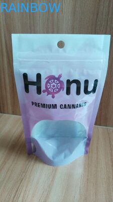 Custom Bottom Gusset Aluminium Foil Laminated Mylar Ziplock Bags with Clear Window