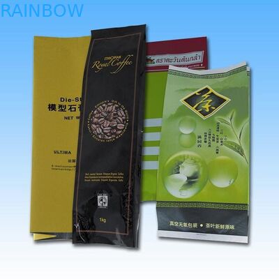 Folia aluminiowa z bocznym klinem Opakowanie Quad Seal, torba do pakowania kawy / herbaty