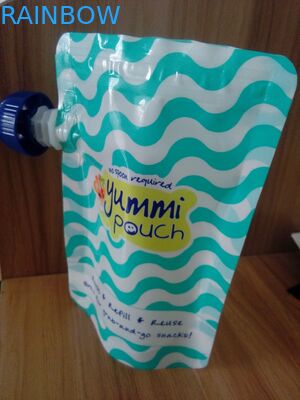 Opakowanie wielokrotnego użytku z wodoodpornym wylewem Opakowanie Stand Up Ziplock Pokrowiec na pokarm dla niemowląt z wylewką