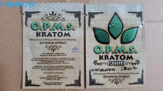 Niestandardowe kratom kadzidełka ziołowe / kapsułki OPMS 3ct kratom torba