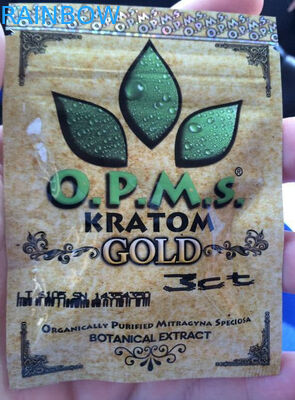 Niestandardowe kratom kadzidełka ziołowe / kapsułki OPMS 3ct kratom torba